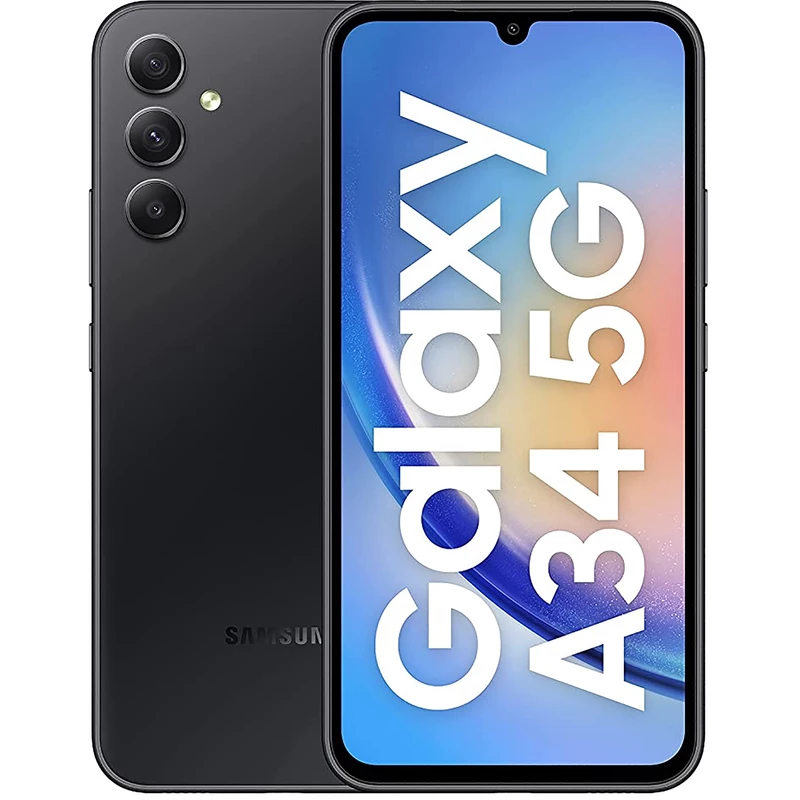 گوشی موبایل سامسونگ مدل Galaxy A34 5G دو سیم کارت ظرفیت 128 گیگابایت و رم 8 گیگابایت ویتنام(مشکی)